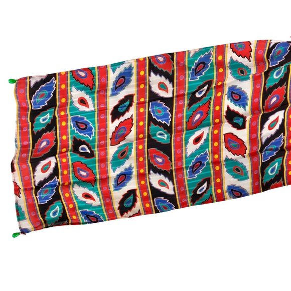 Vintage Scarf with beads and Bohemian design boho fashions scarf wrap MOD. - Picture 2 of 6